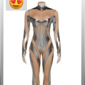 Silver iconic jumpsuit
